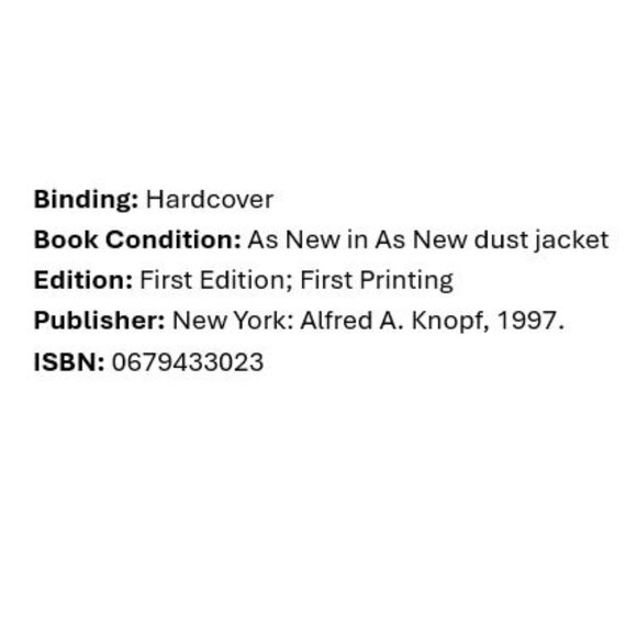 ANNE RICE VIOLIN FIRST EDITION HARDCOVER - Picture 7 of 7